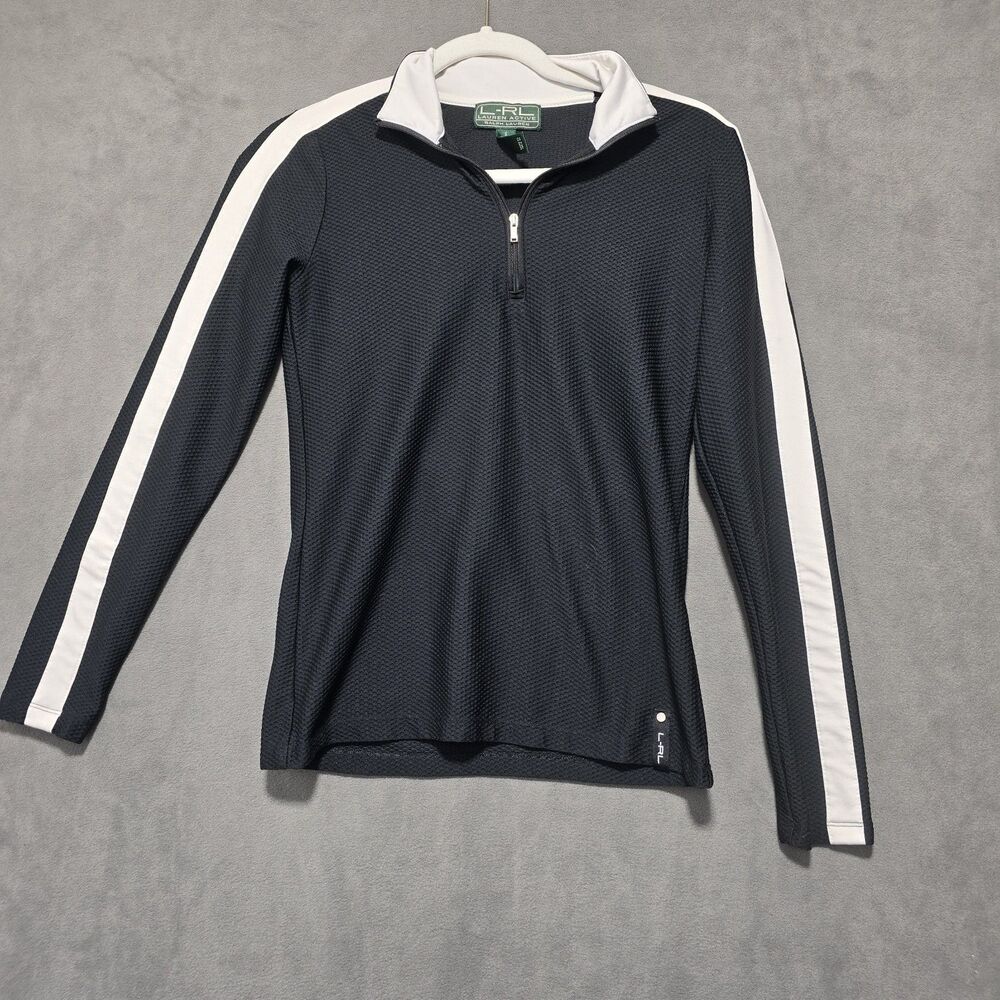 Ralph Lauren Sport Women Active Top Ls Top Size Small Black  * See Note.